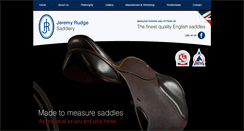 Desktop Screenshot of jeremyrudgesaddlery.co.uk